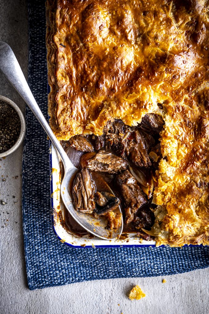 Boeuf Bourguignon Rough Puff Cheese Pie | DonalSkehan.com