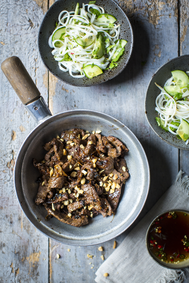 Vietnamese Beef Noodle Salad | DonalSkehan.com, Quick & tasty midweek dinner!