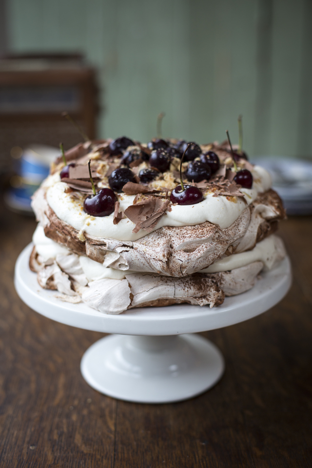Black Forest Pavlova | DonalSkehan.com, A modern take on a retro classic!