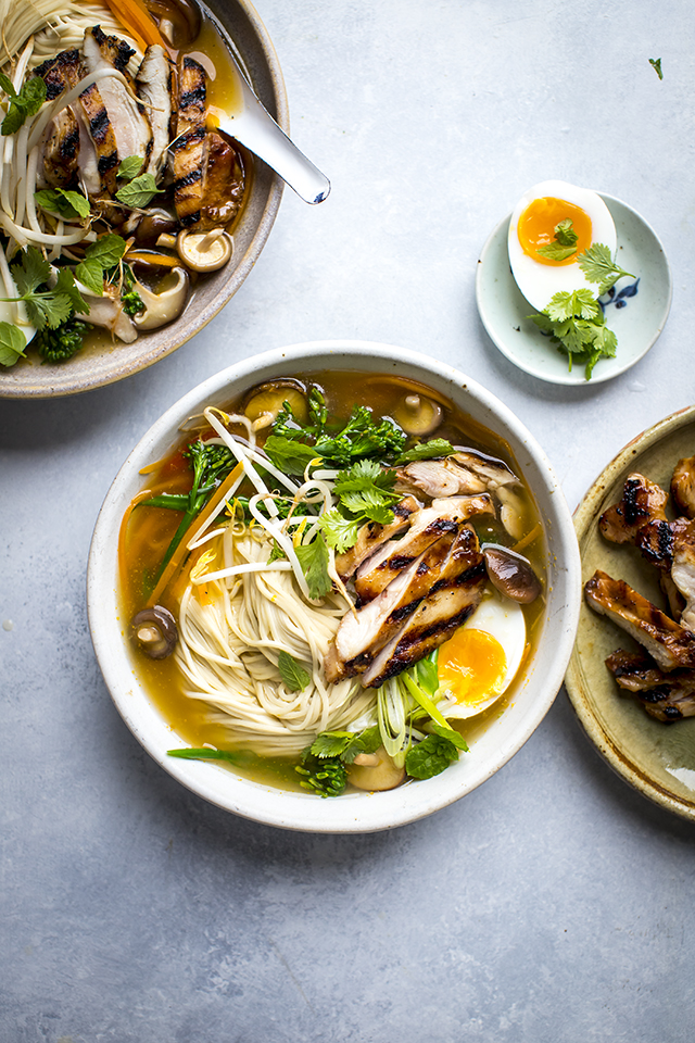 Charred Chicken Ramen Bowls | DonalSkehan.com