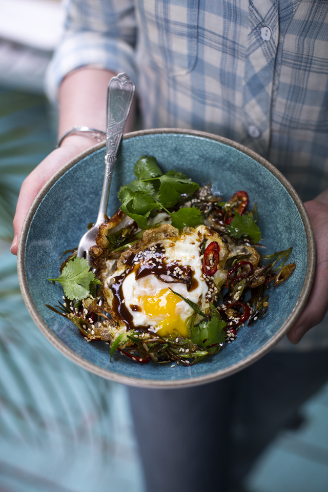 Crispy Fried Chinese Eggs | DonalSkehan.com, A nice change to scrambled eggs on toast! 