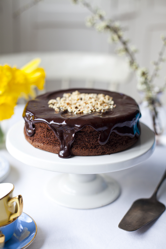 Dark Chocolate Hazelnut Mud Pie | DonalSkehan.com, The ultimate gluten-free chocolate cake recipe - and a snip to make!