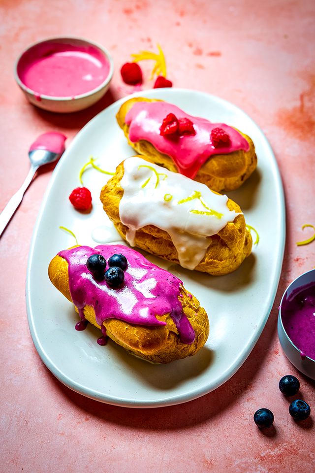 Summer Berry Éclairs | DonalSkehan.com