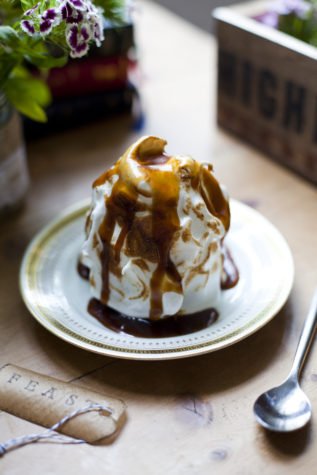 Mini Sticky Toffee Baked Alaska | DonalSkehan.com, Well worth the effort for a special occasion!