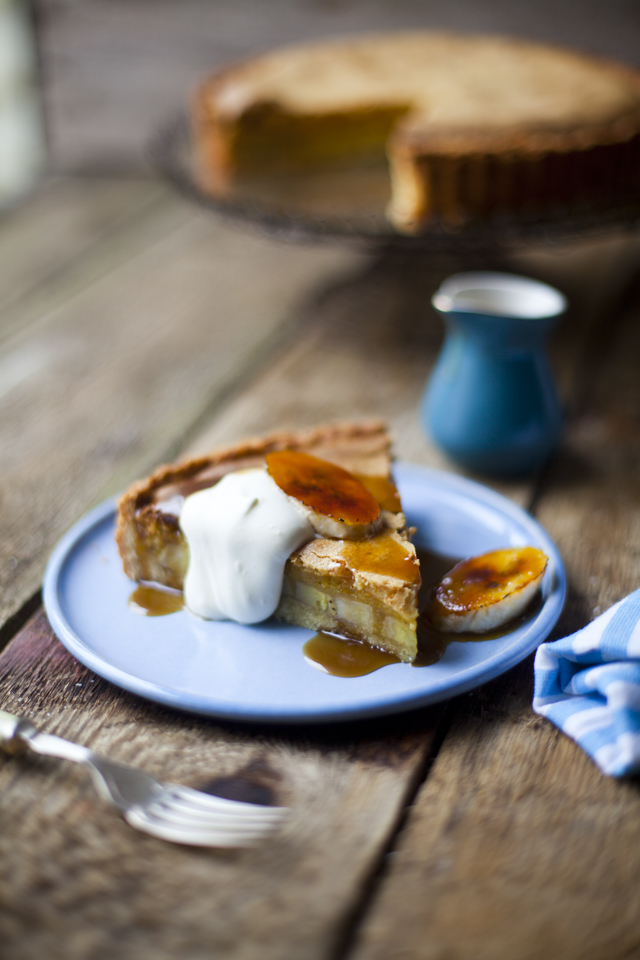 Banana Foster Brown Butter Tart! | DonalSkehan.com, Inspired by Banana Foster, this Banana Tart is a real treat. 