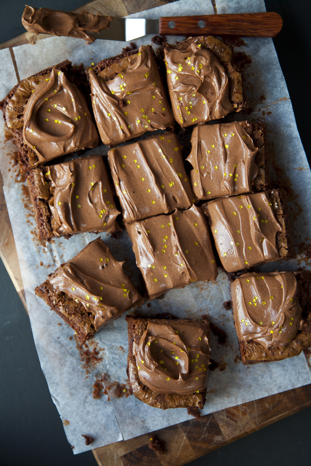 Rich Frosted Chocolate Brownies | DonalSkehan.com, Best served with a glass of cold milk! 