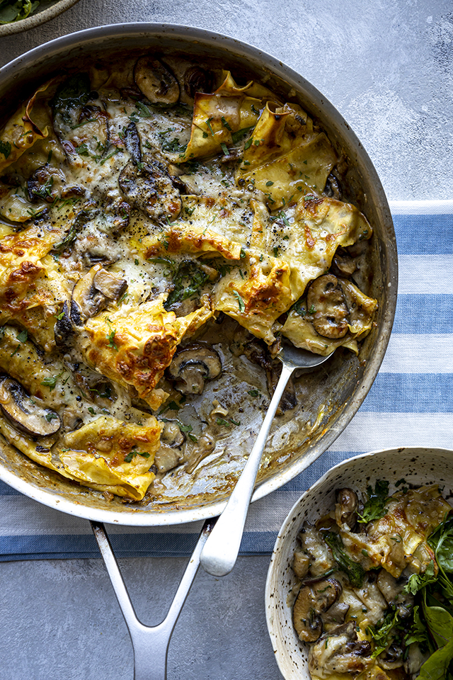 One Pan Cheat’s Mushroom Lasagne | DonalSkehan.com