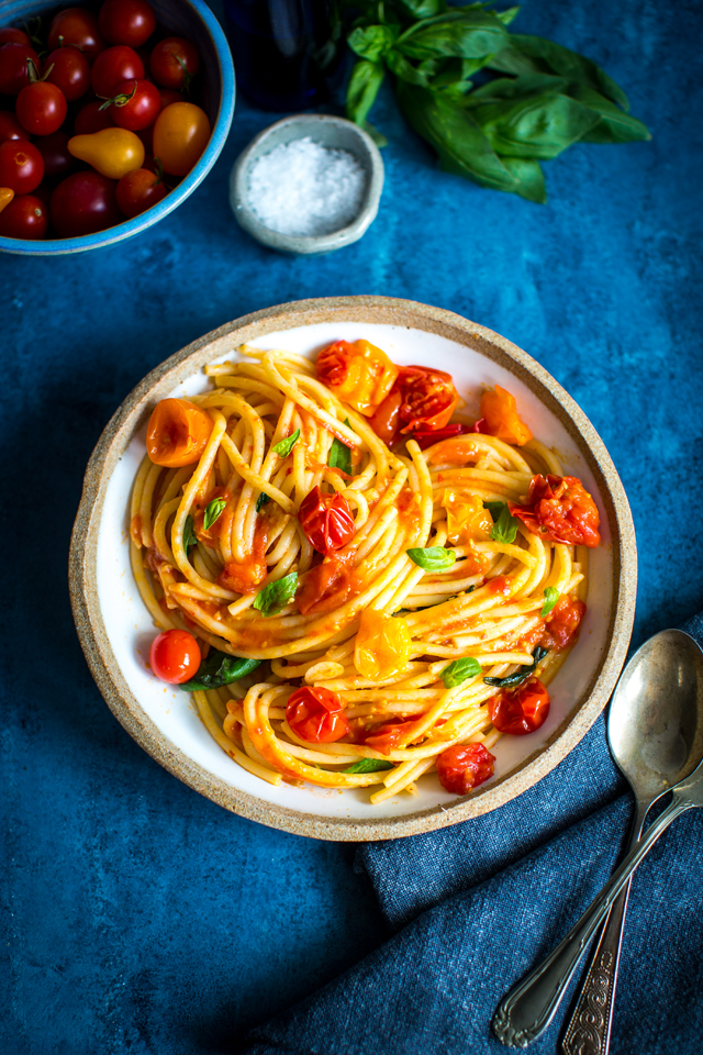 Spaghetti Al Pomodoro | DonalSkehan.com, A match made in heaven. 
