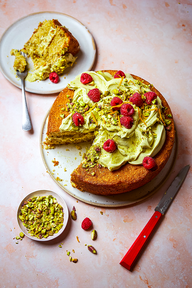 Pistachio Cake with Pistachio Cream | DonalSkehan.com
