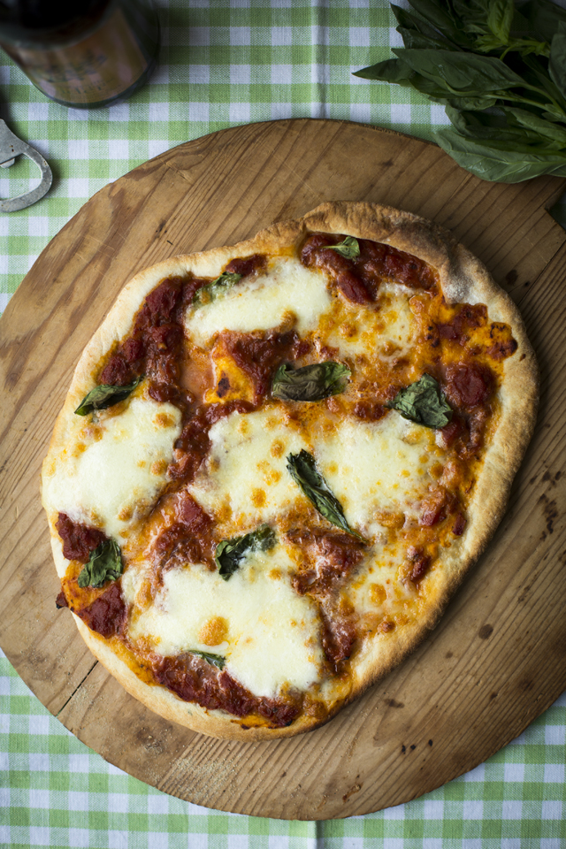 Tomato, Mozzaralla & Basil Pizza | DonalSkehan.com, The ultimate homemade pizza! 