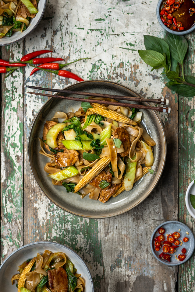 Pork Drunken Noodles | DonalSkehan.com, My favourite aromatic weeknight meal.