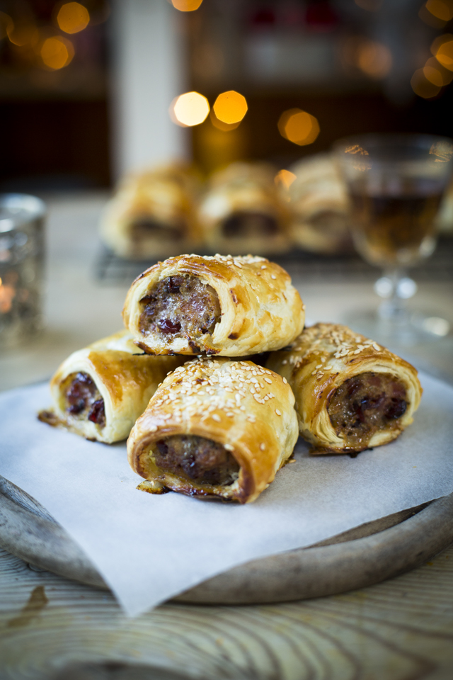 Cranberry Sausage Rolls | DonalSkehan.com, The perfect festive canapé!