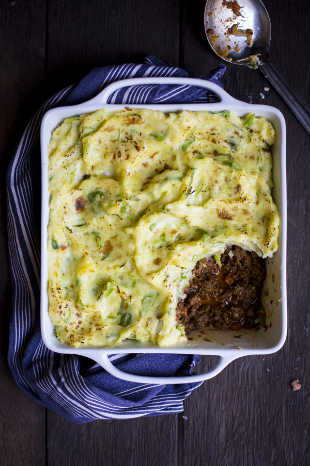 Shepherd’s Pie with Champ Mash | DonalSkehan.com, A tasty classic with a new Irish twist! 