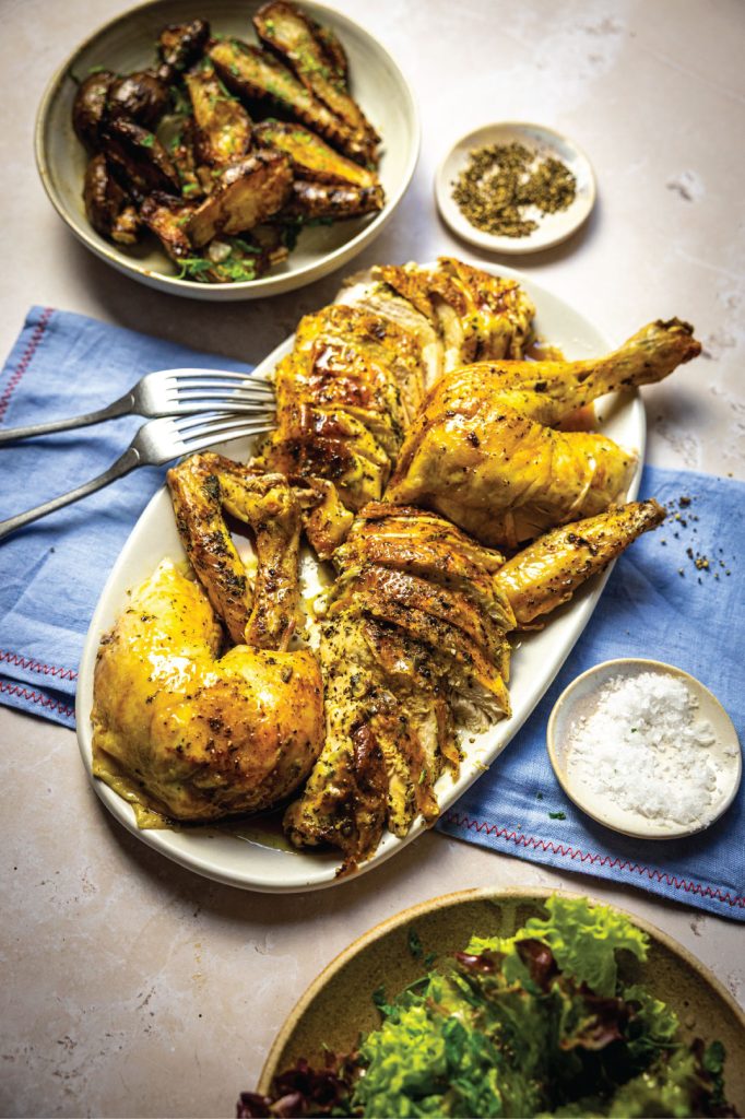 Roast Chicken with Wild Garlic Butter & Jerusalem Artichokes | DonalSkehan.com