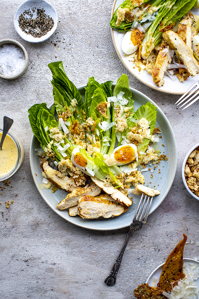 Classic Chicken Caesar Salad | DonalSkehan.com