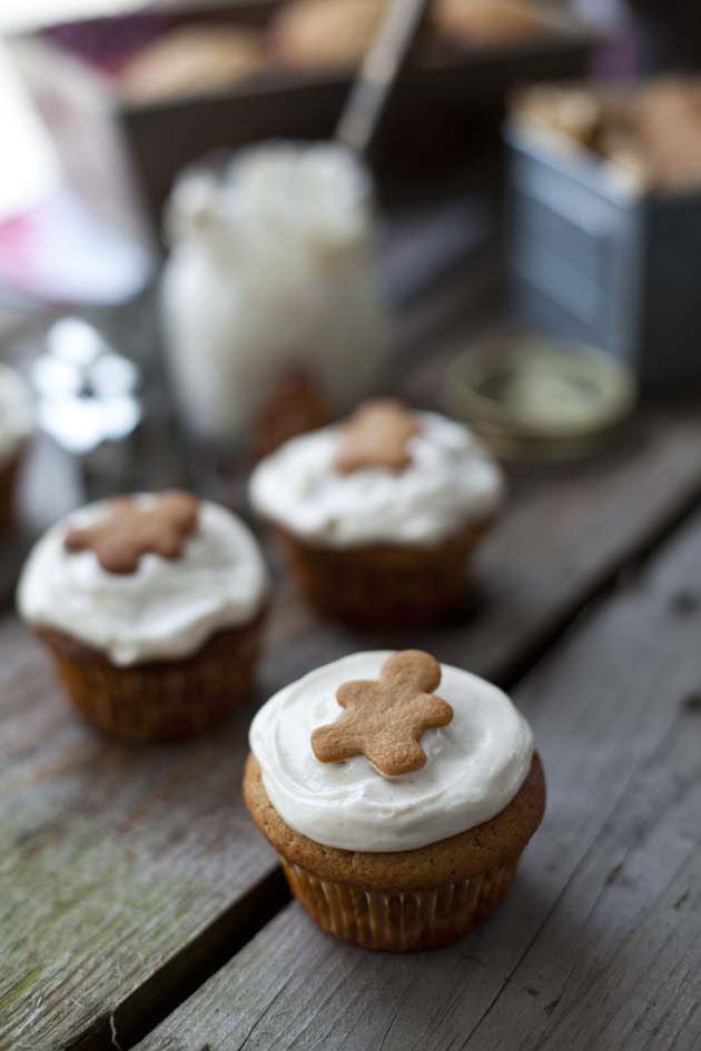 Gingerbread Muffins with Cinnamon Cream Cheese Frosting | DonalSkehan.com, Two treats in one... It is Christmas after all!