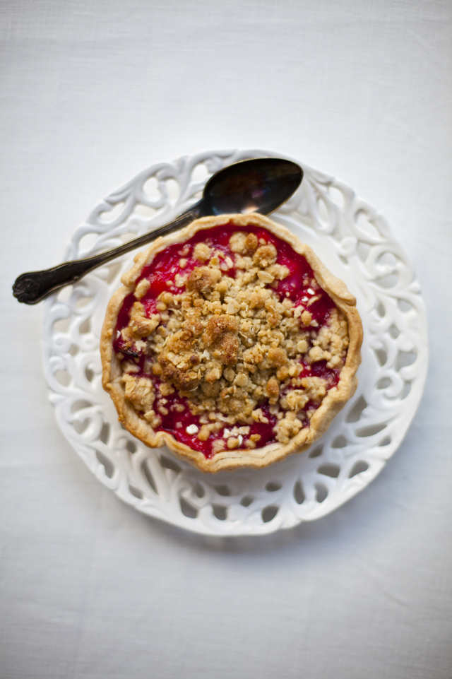 Mini Rhubarb Crumble Tarts | DonalSkehan.com, Brilliant individual summer desserts.